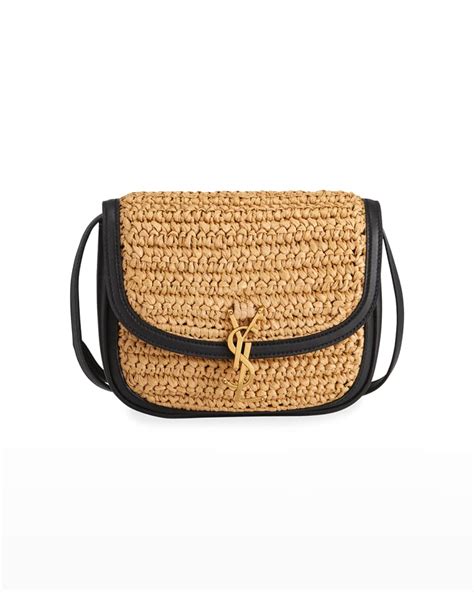 kaia medium ysl raffia satchel bag|Saint Laurent Kaia Medium YSL Raffia Satchel Bag.